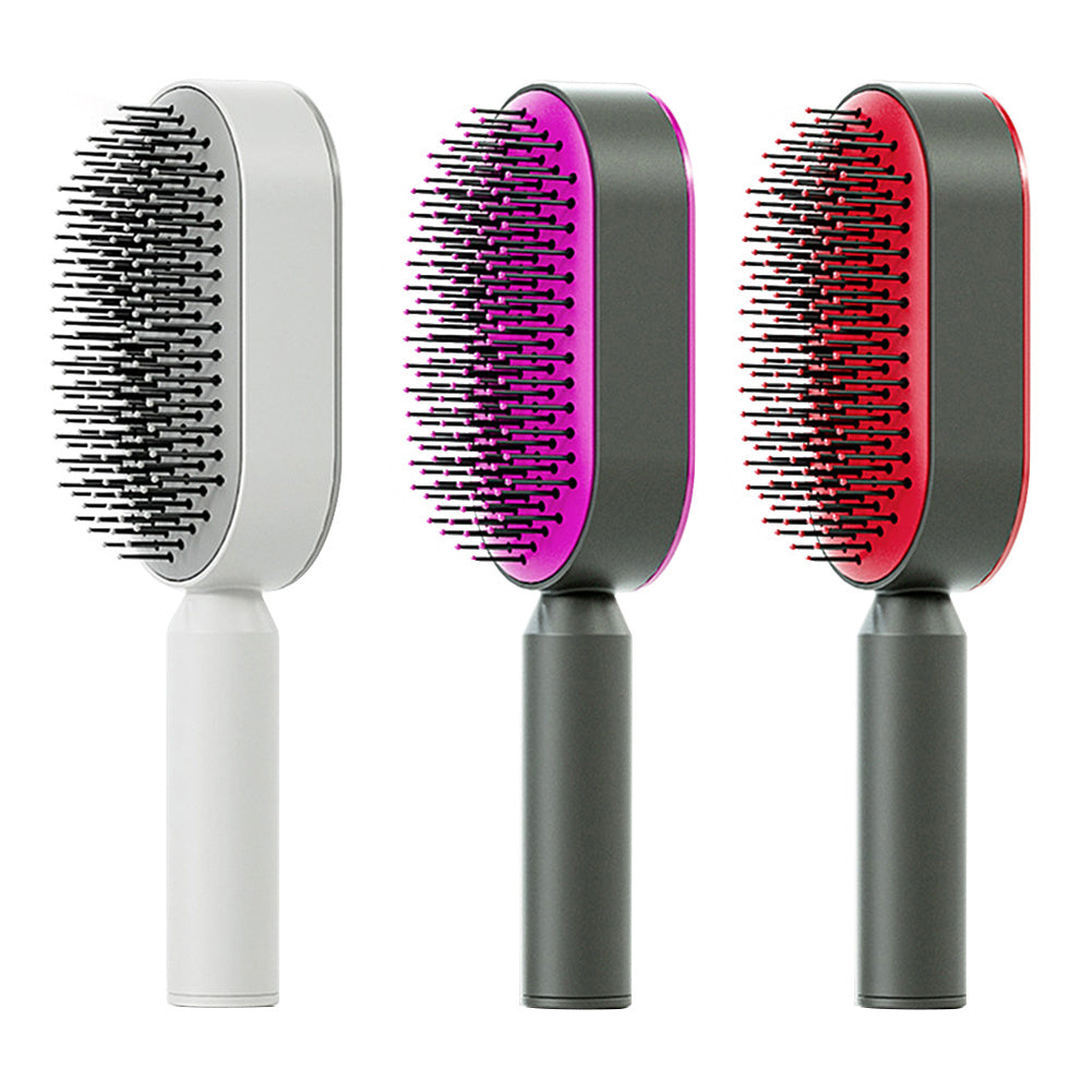 Self Cleaning|Hair Loss|Massage Scalp Anti-Static Hairbrush