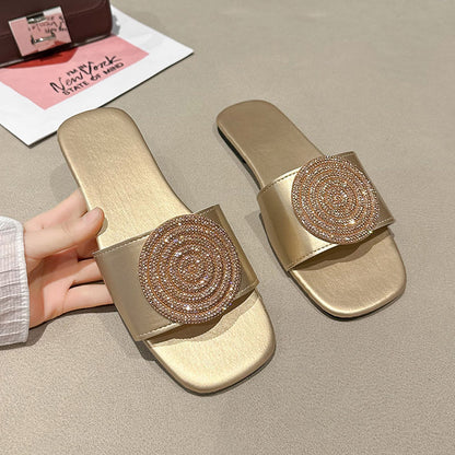 Korean Style Open Toe Outdoor Slippers