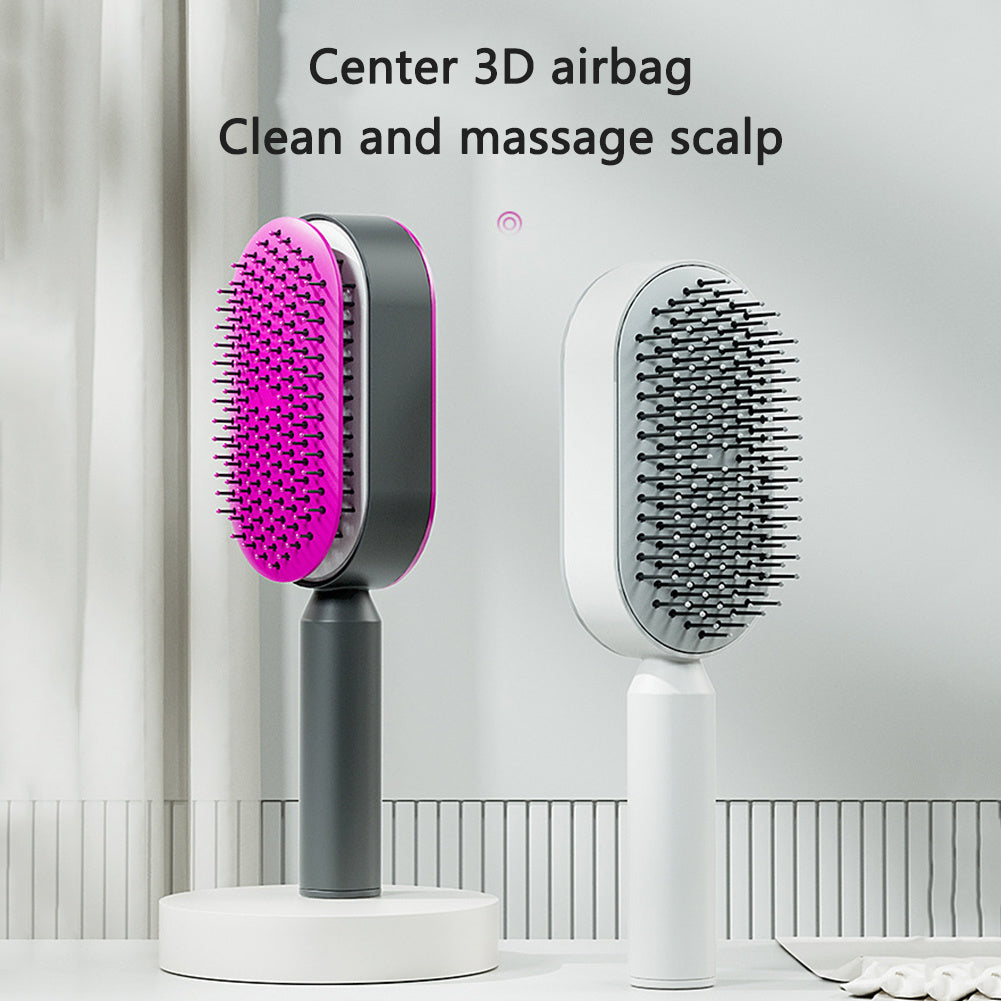 Self Cleaning|Hair Loss|Massage Scalp Anti-Static Hairbrush