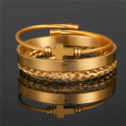 Titanium Steel Bracelet Set