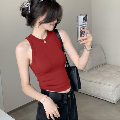 Padded Slim Fit Sleeveless Top