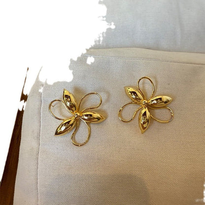 Big Flower Stud Earrings
