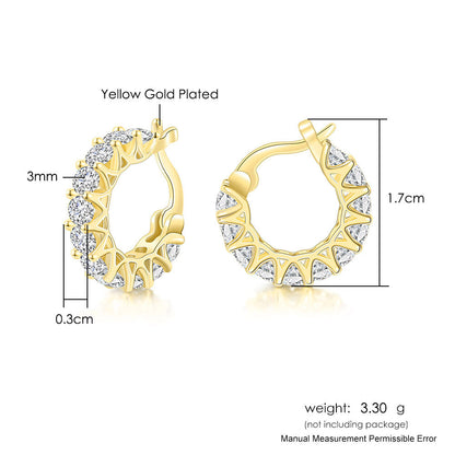 Zircon Circle Ear Clip