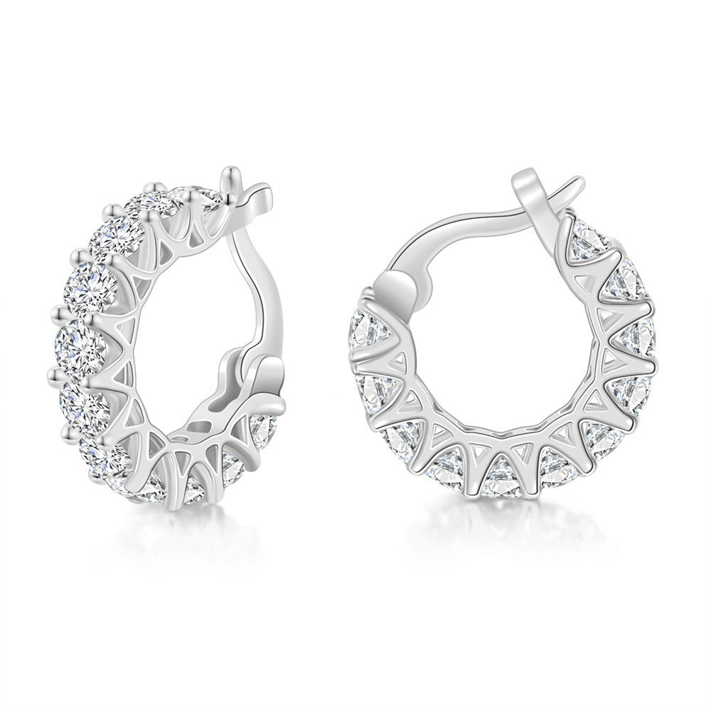 Zircon Circle Ear Clip