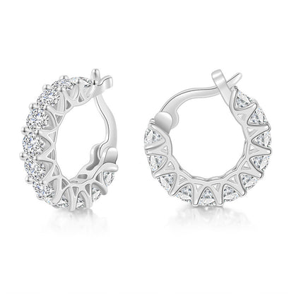 Zircon Circle Ear Clip