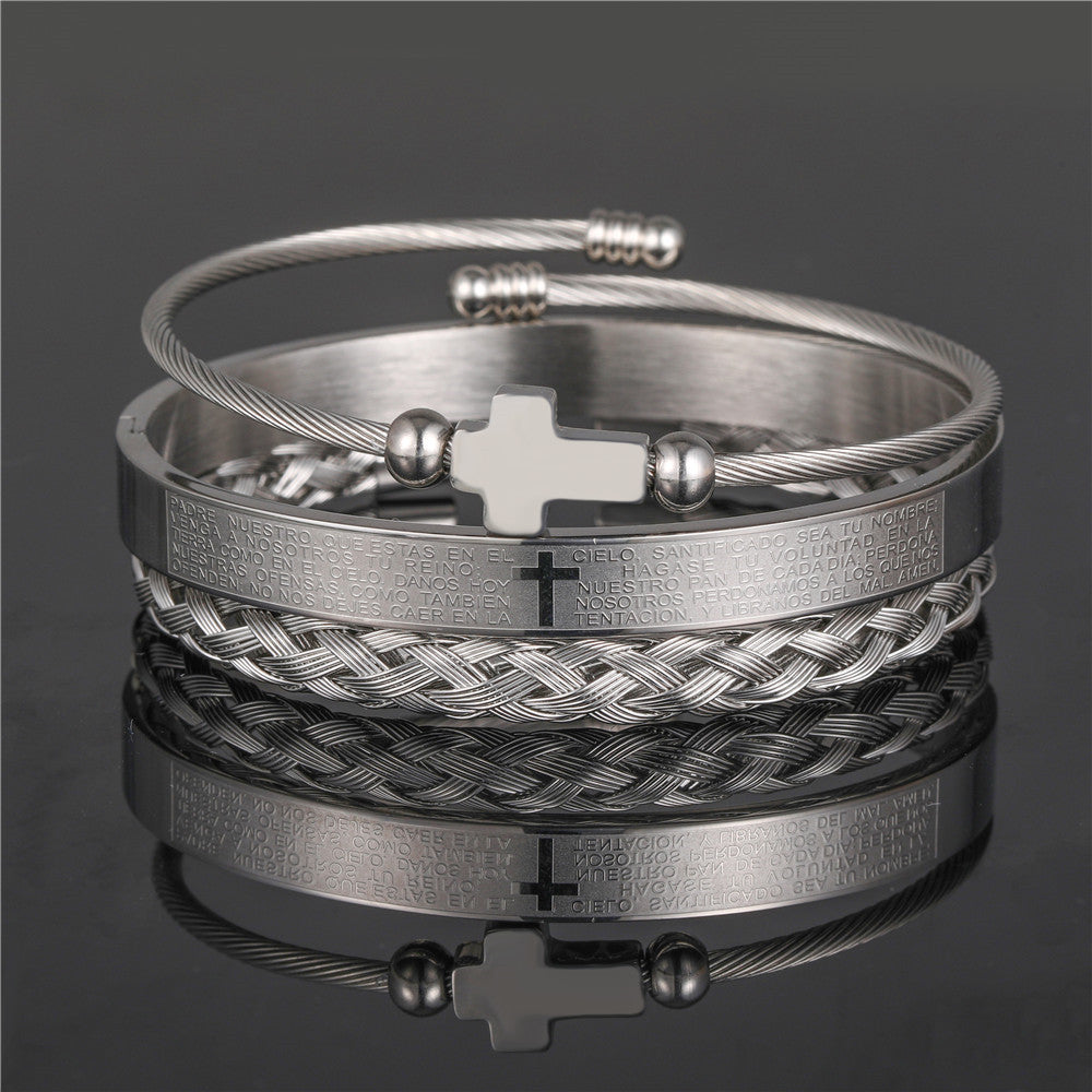 Titanium Steel Bracelet Set