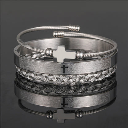 Titanium Steel Bracelet Set