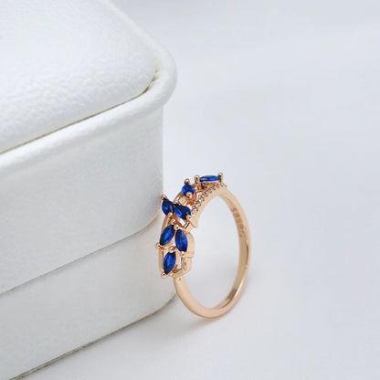 Micro Inlaid Zircon Bud-shaped Ring