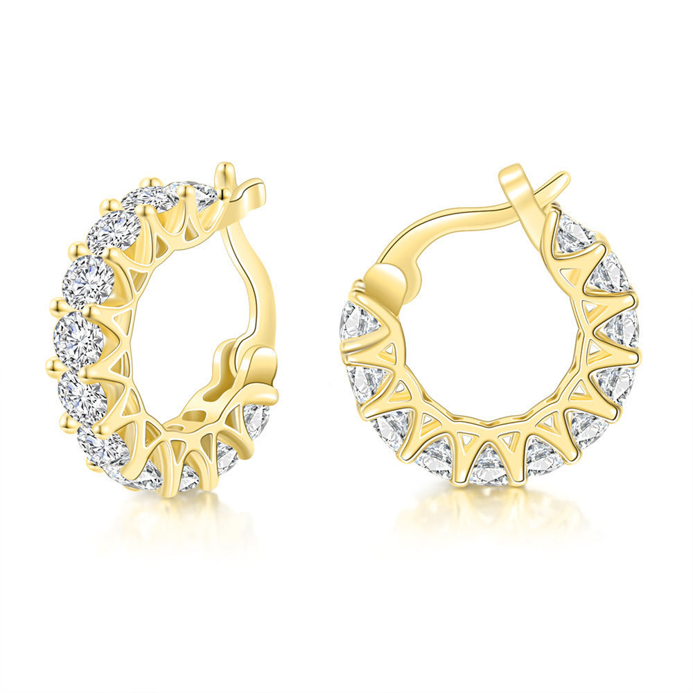 Zircon Circle Ear Clip
