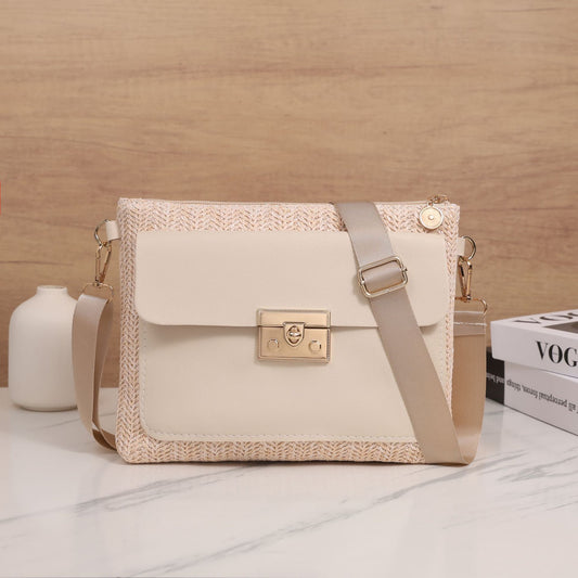 Straw Crossbody Shoulder Bag