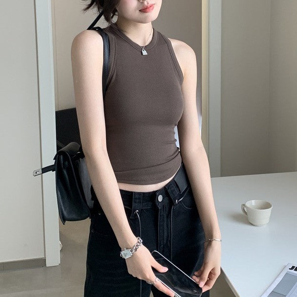 Padded Slim Fit Sleeveless Top