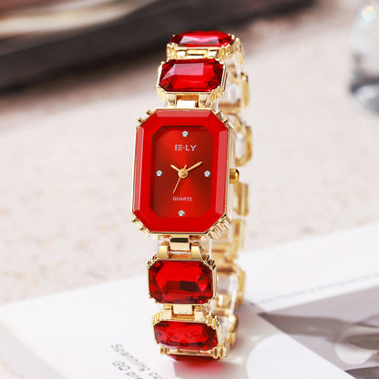 Square-Shaped Colorful Niche Watch