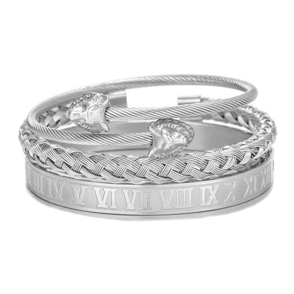 Titanium Steel Bracelet Set