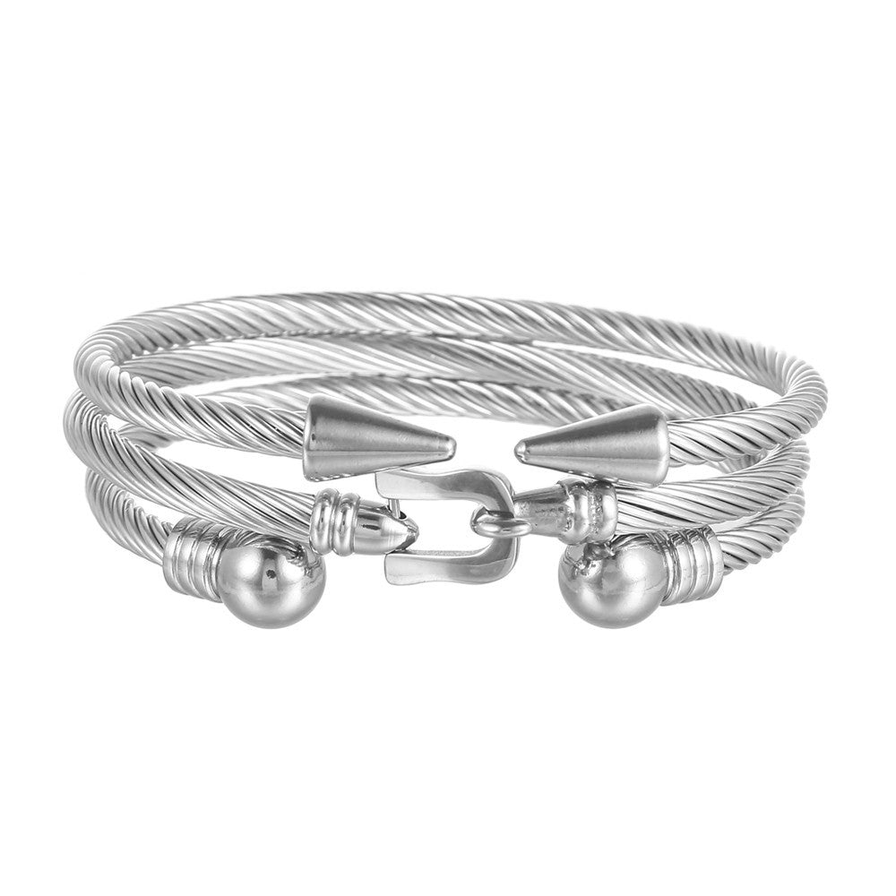 Titanium Steel Bracelet Set