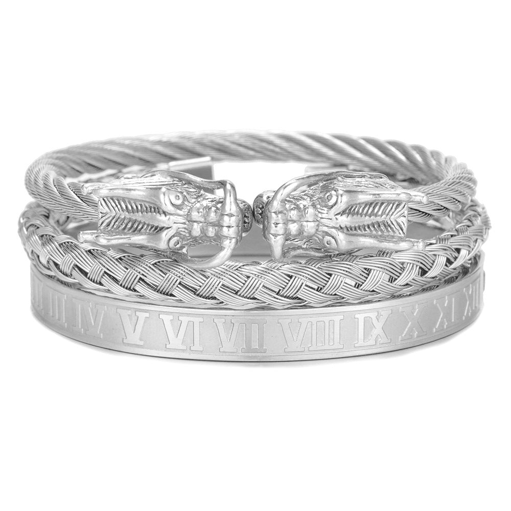 Titanium Steel Bracelet Set