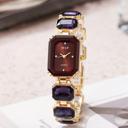 Square-Shaped Colorful Niche Watch