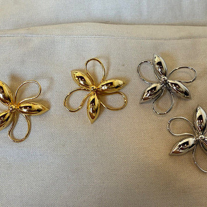 Big Flower Stud Earrings
