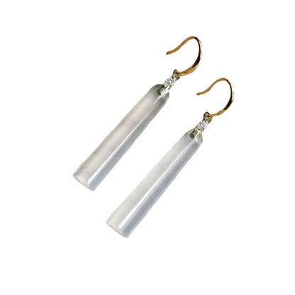White Ice-lolly White Ice Plated S925 Silver Earrings
