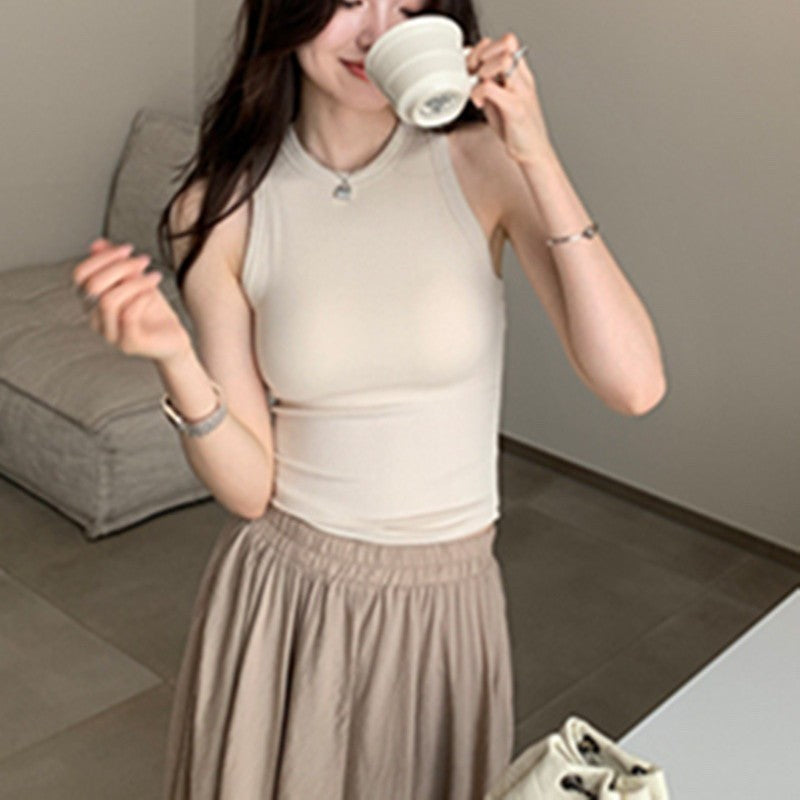Padded Slim Fit Sleeveless Top