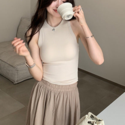 Padded Slim Fit Sleeveless Top