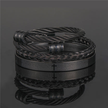 Titanium Steel Bracelet Set