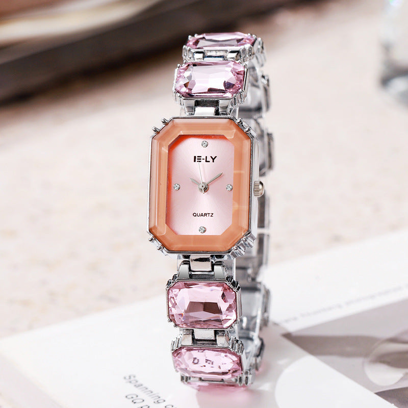 Square-Shaped Colorful Niche Watch