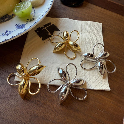 Big Flower Stud Earrings