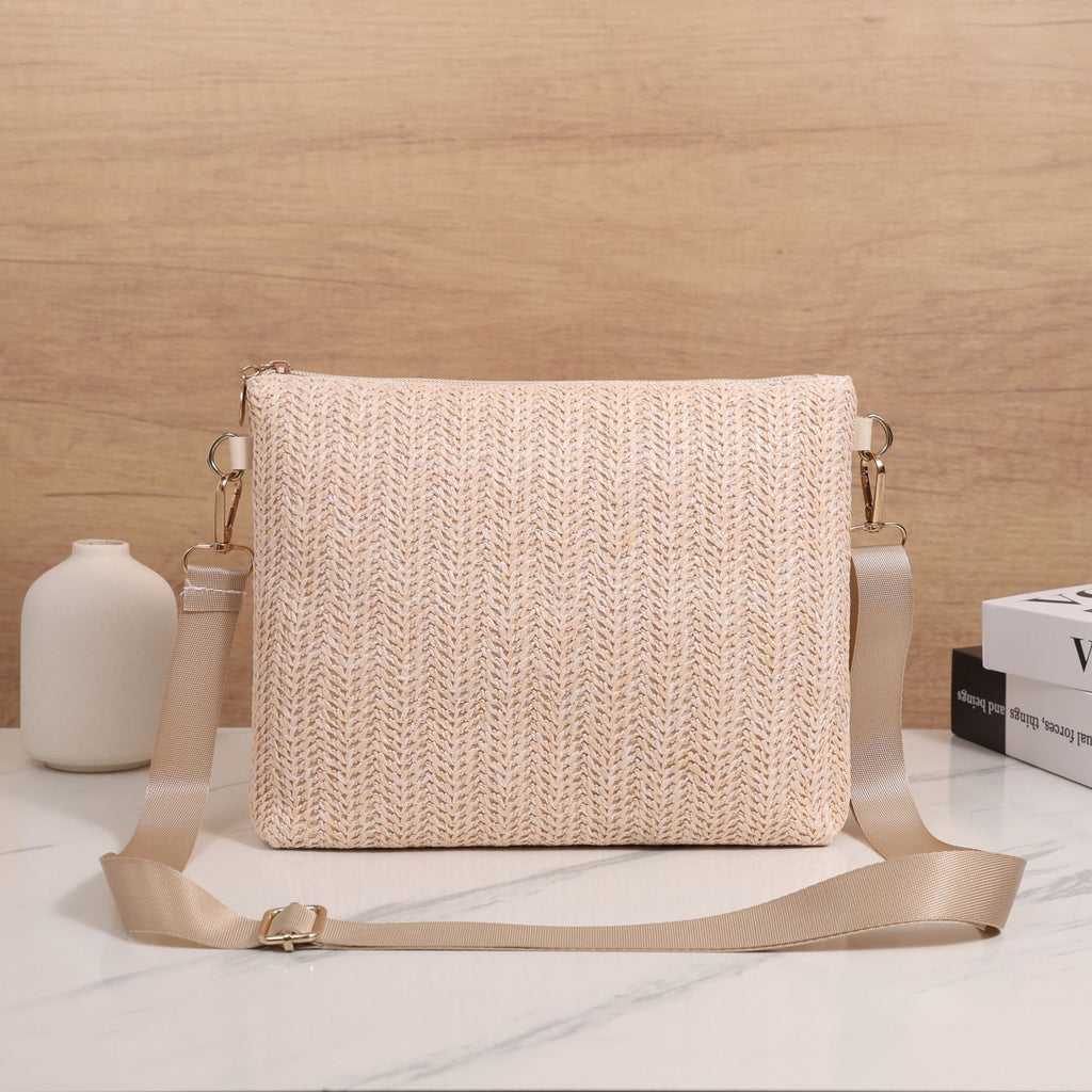 Straw Crossbody Shoulder Bag