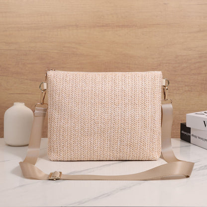 Straw Crossbody Shoulder Bag