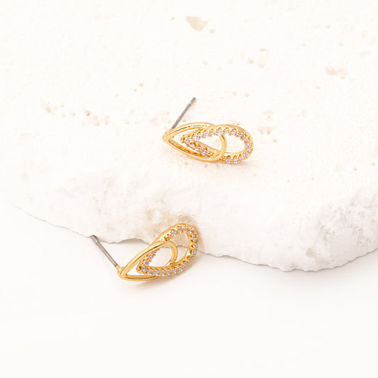 Hollow-out Niche High-grade Geometric Design Ear Studs