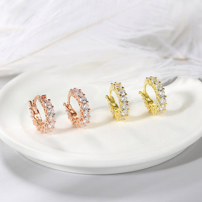 Zircon Circle Ear Clip