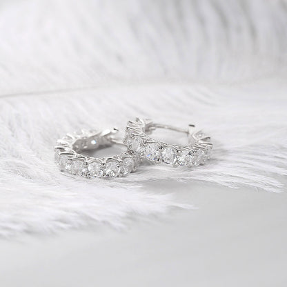 Zircon Circle Ear Clip