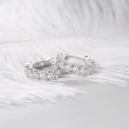 Zircon Circle Ear Clip