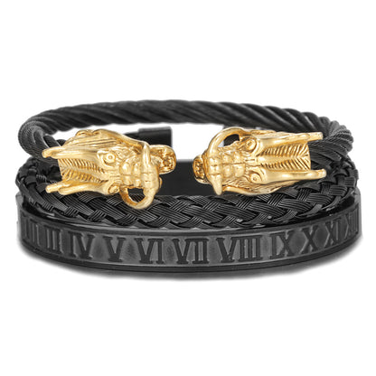 Titanium Steel Bracelet Set