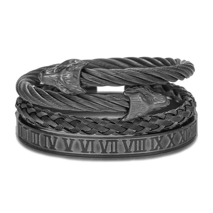 Titanium Steel Bracelet Set
