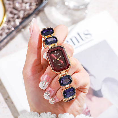 Square-Shaped Colorful Niche Watch