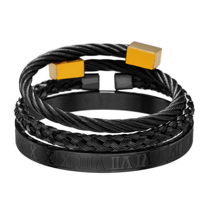 Titanium Steel Bracelet Set