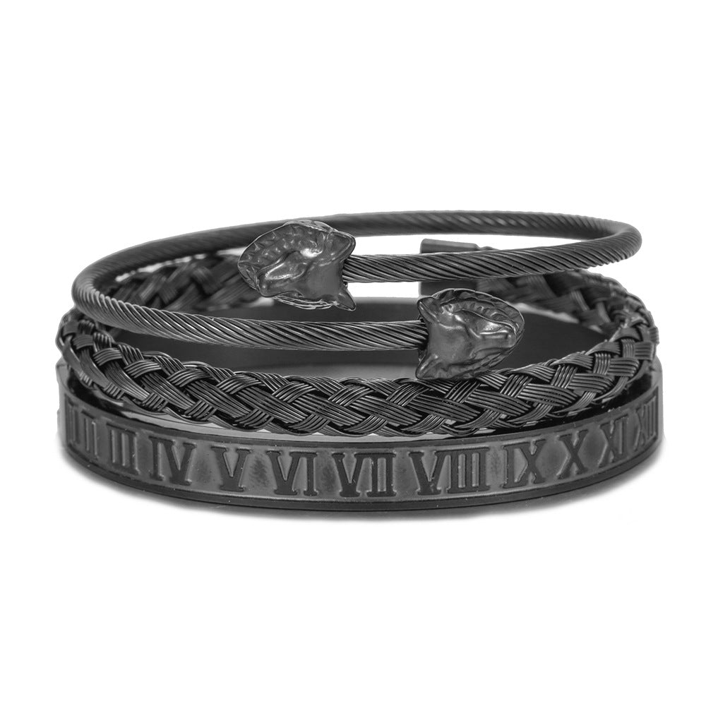 Titanium Steel Bracelet Set
