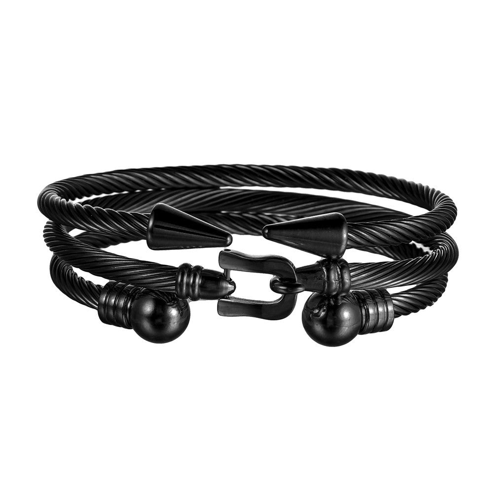 Titanium Steel Bracelet Set