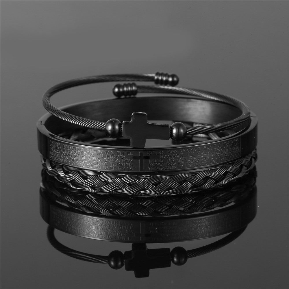 Titanium Steel Bracelet Set
