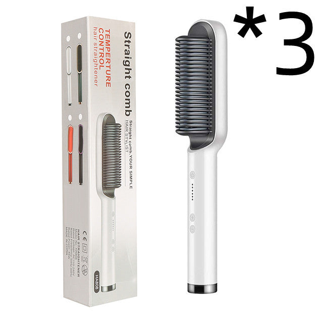 2 In 1 Hair Straightener| Curling Tong| Dual-purpose Electric Hair Brush