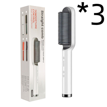 2 In 1 Hair Straightener| Curling Tong| Dual-purpose Electric Hair Brush