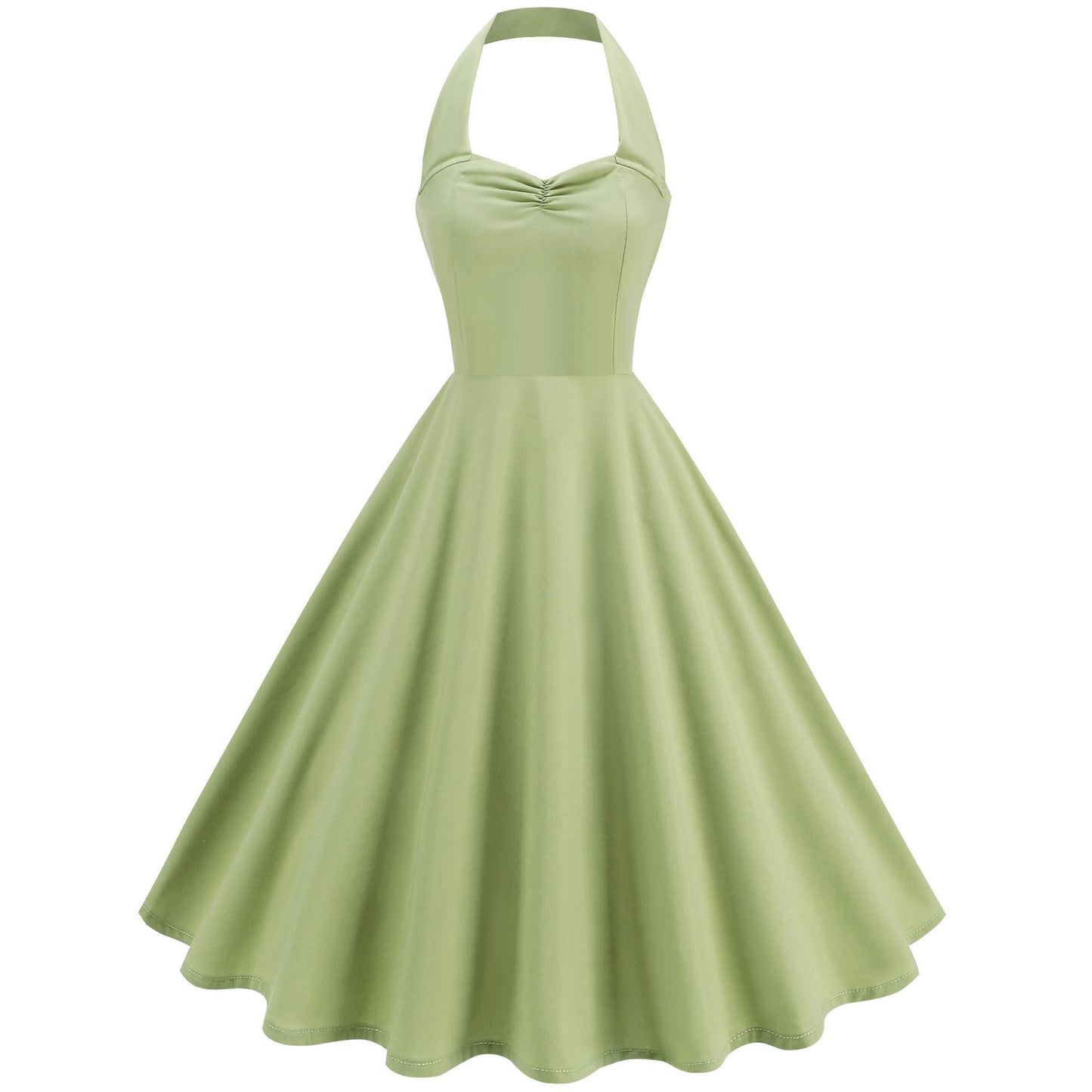 Retro Hepburn Style Little Halter Dress