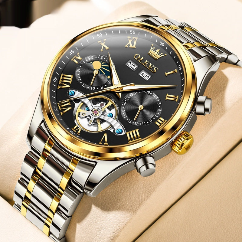 Men's Waterproof Multi-functional Mechanical Watch