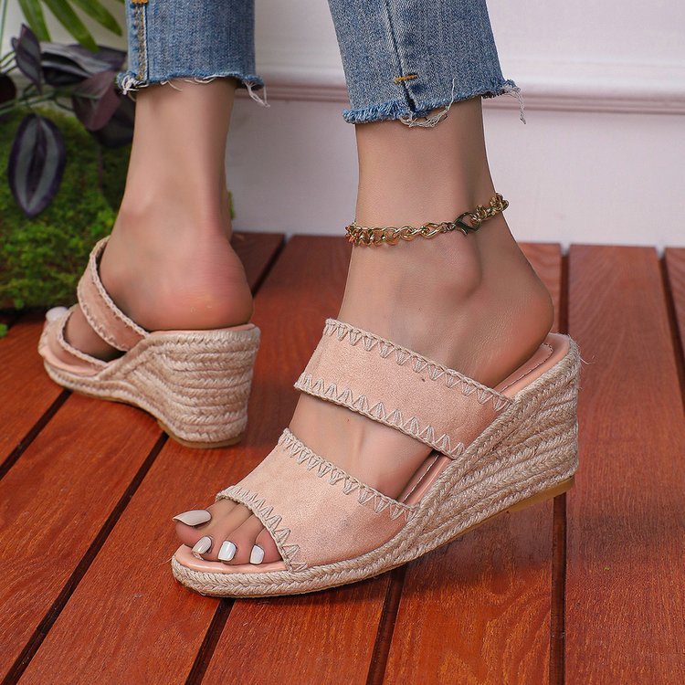Women's Hemp Rope Retro Slippers