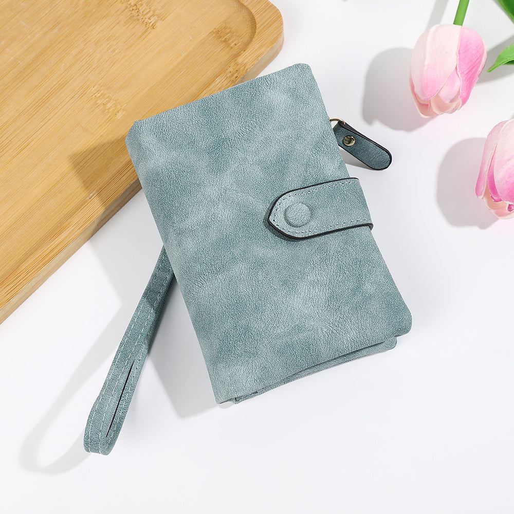 Korean Style Soft Leather Multi-slot Wallet And Coin Purse