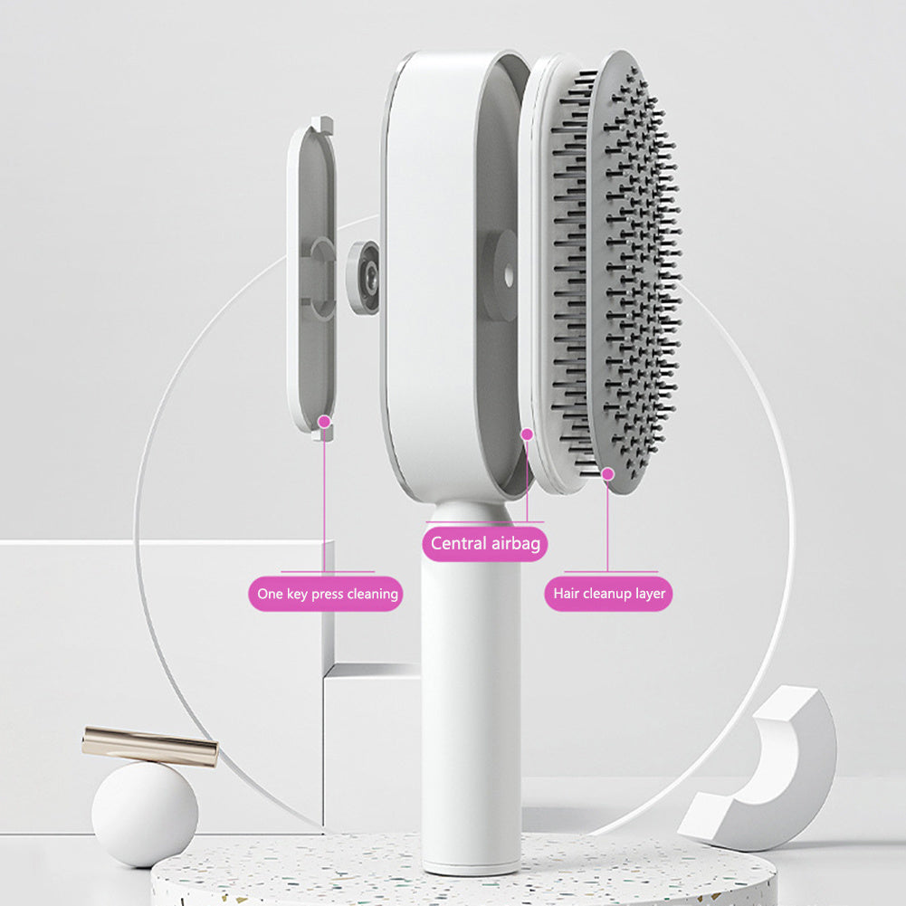 Self Cleaning|Hair Loss|Massage Scalp Anti-Static Hairbrush