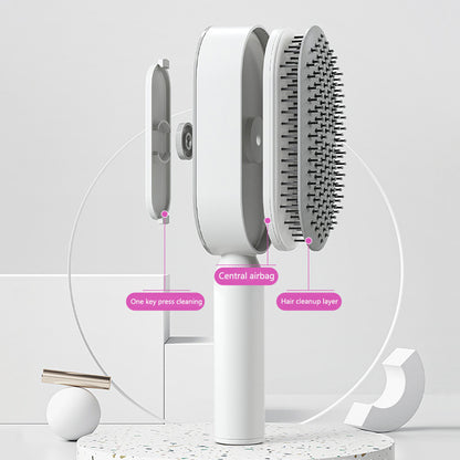 Self Cleaning|Hair Loss|Massage Scalp Anti-Static Hairbrush