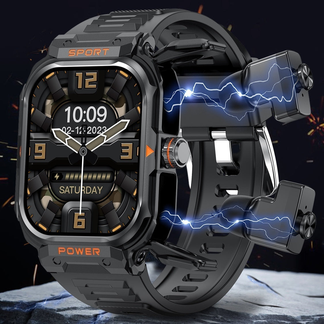 Smart Headset Bluetooth Sports Watch