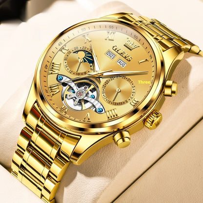 Men's Waterproof Multi-functional Mechanical Watch
